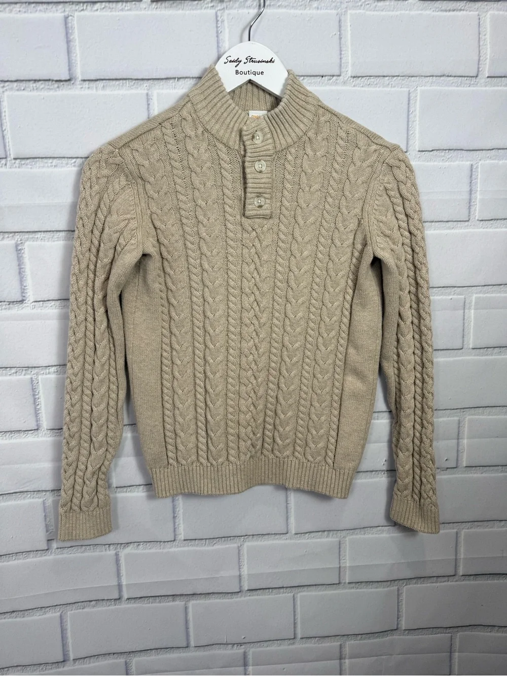 Gymboree Boys Cable Knit beige/tan Sweater – Size 12
